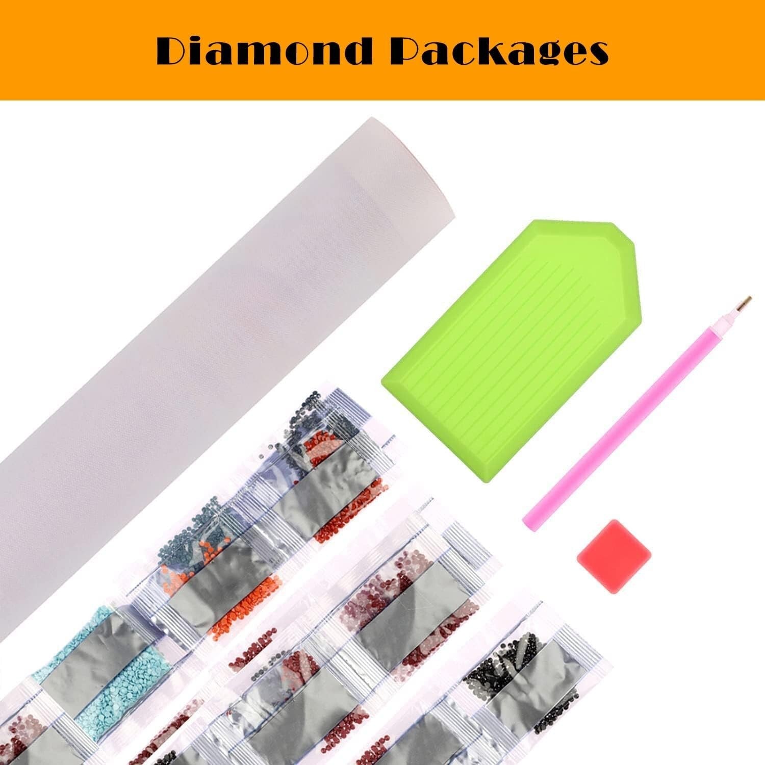 Complete 5D Diamond Painting Set - Cartoon Art for Stress Relief & Creativity