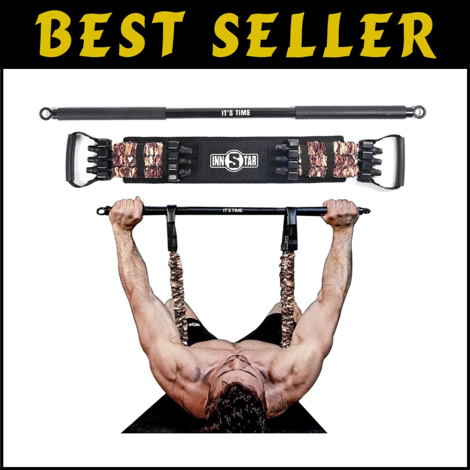 Multi-Function Resistance Bands Set - 200 lb Adjustable Home Fitness Solution