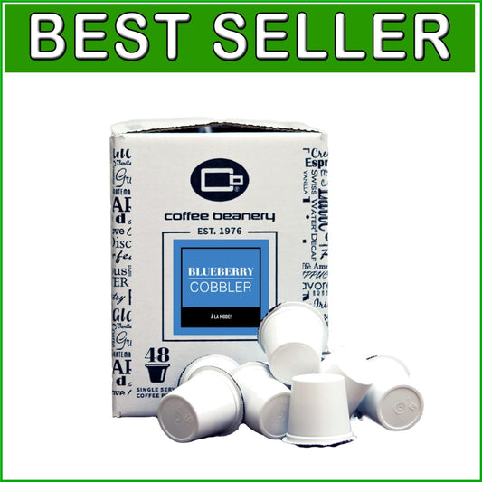 48 Gourmet Blueberry Cobbler Coffee Pods - Indulgent Flavor, Small-Batch Roasted