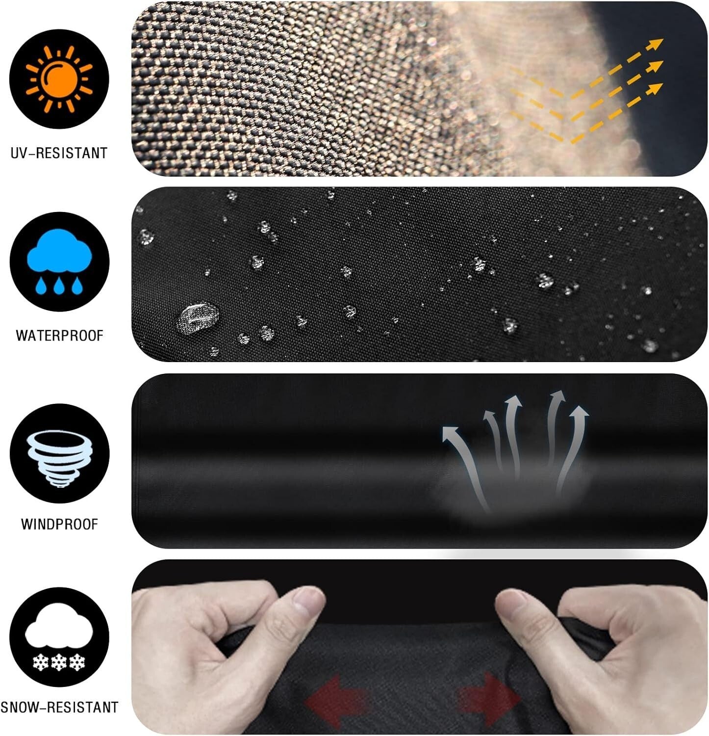 600D Heavy-Duty Waterproof BBQ Grill Cover - 72 Inch for Outdoor Protection