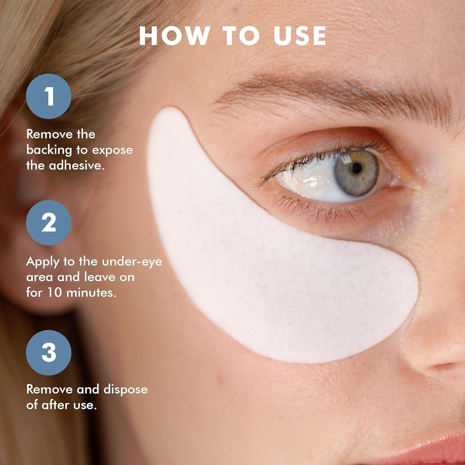 Sensitive Skin Approved Cooling Under Eye Patches with Instant Results, 16 Sets