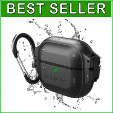 Load image into Gallery viewer, 330ft Waterproof and Shockproof Case for AirPods 3rd Generation - Stealth Black