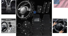Load image into Gallery viewer, Universal Fit Bling Car Mat Accessories - Stunning Rhinestone Steering Cover