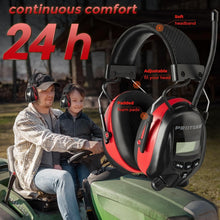 Load image into Gallery viewer, Noise-Reducing Headphones with Digital AM/FM Radio and Adjustable Ear Protection