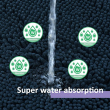 Load image into Gallery viewer, Luxurious 4-Piece Non-Slip Bath Rug Set - Ultra Plush Chenille Comfort in Black