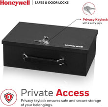 Load image into Gallery viewer, Secure and Portable Steel Safe Box - 0.17 Cu Ft with Dual Key Lock Feature