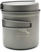 Load image into Gallery viewer, Durable Titanium 1100ml Pot with Multi-Use Pan and Easy Cleanup Features