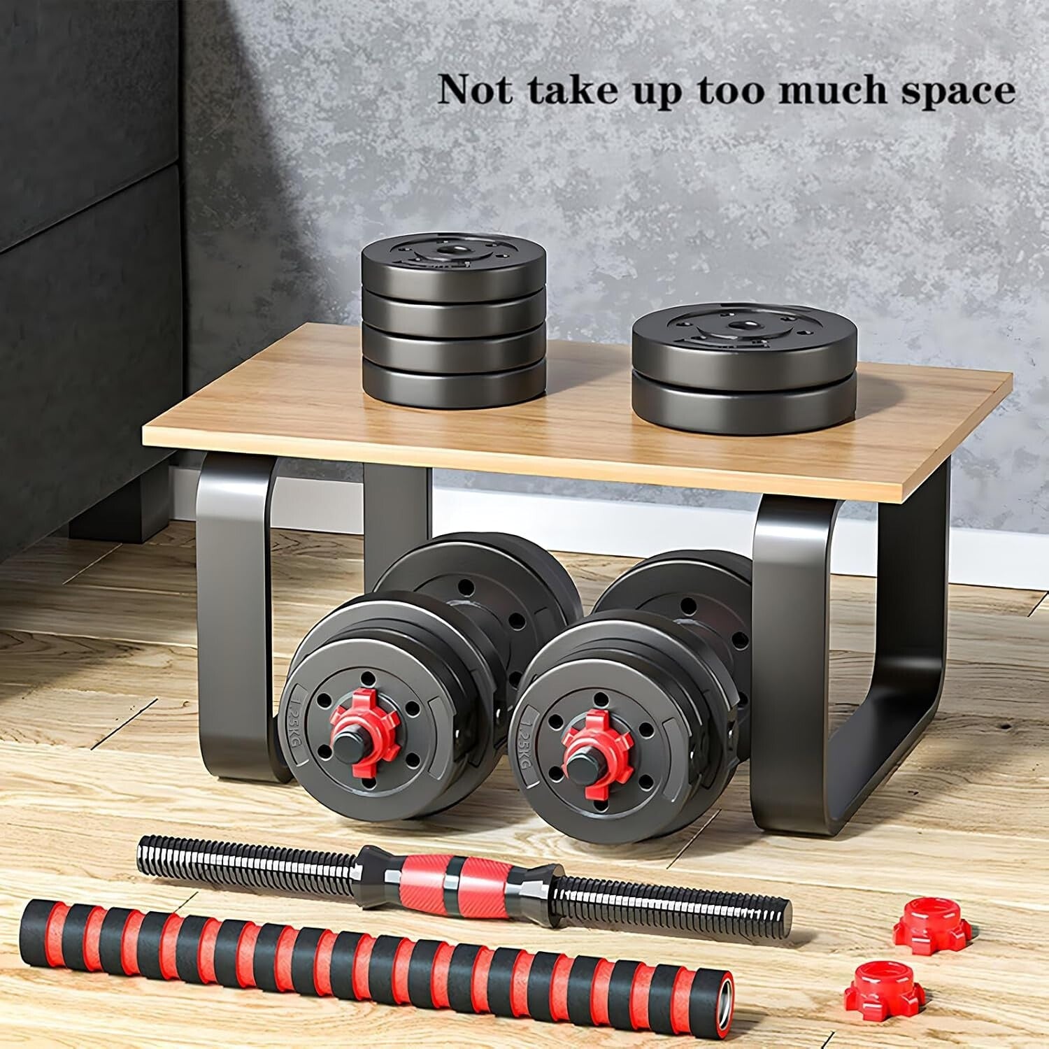 Ergonomic Adjustable Dumbbell Set with Non-Slip Handles - Fitness Made Easy