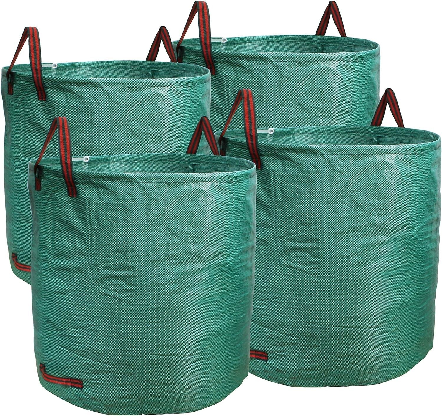 Extra Large 132 Gallon Garden Waste Bags - Durable, Collapsible & Easy to Handle