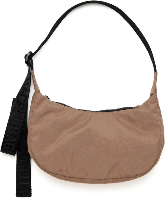 Lightweight Recycled Nylon Crescent Bag - Stylish & Machine Washable Design