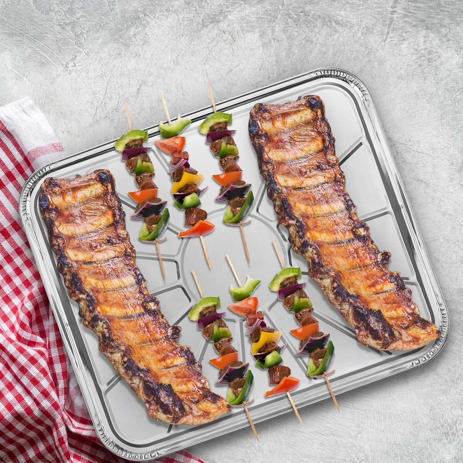 Premium Quality Aluminum Foil Oven Liners - 30 Disposable Drip Pans, 18.5 x 15.5