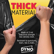Load image into Gallery viewer, Durable 2 Mil Black Trash Bags - 25 Count for Industrial &amp; Residential Waste