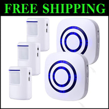 Load image into Gallery viewer, Premium Indoor/Outdoor Motion Sensor Detector with Portable Receiver - 3 Sensors