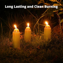 Load image into Gallery viewer, Long Burning Unscented Beeswax Candles - Perfect for Lanterns &amp; Emergencies
