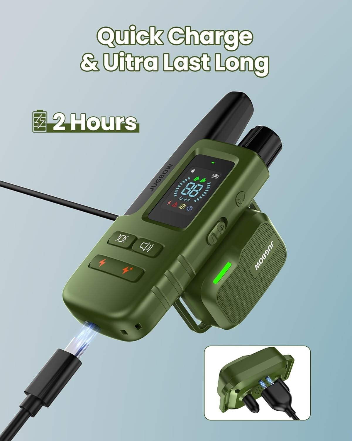 Rechargeable Dog Training Collar with Remote - 4 Modes, 4200FT Range, Safe Shock