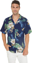 Load image into Gallery viewer, Navy Pineapple Garden Hawaiian Matching Outfit for Family - Comfortable Rayon