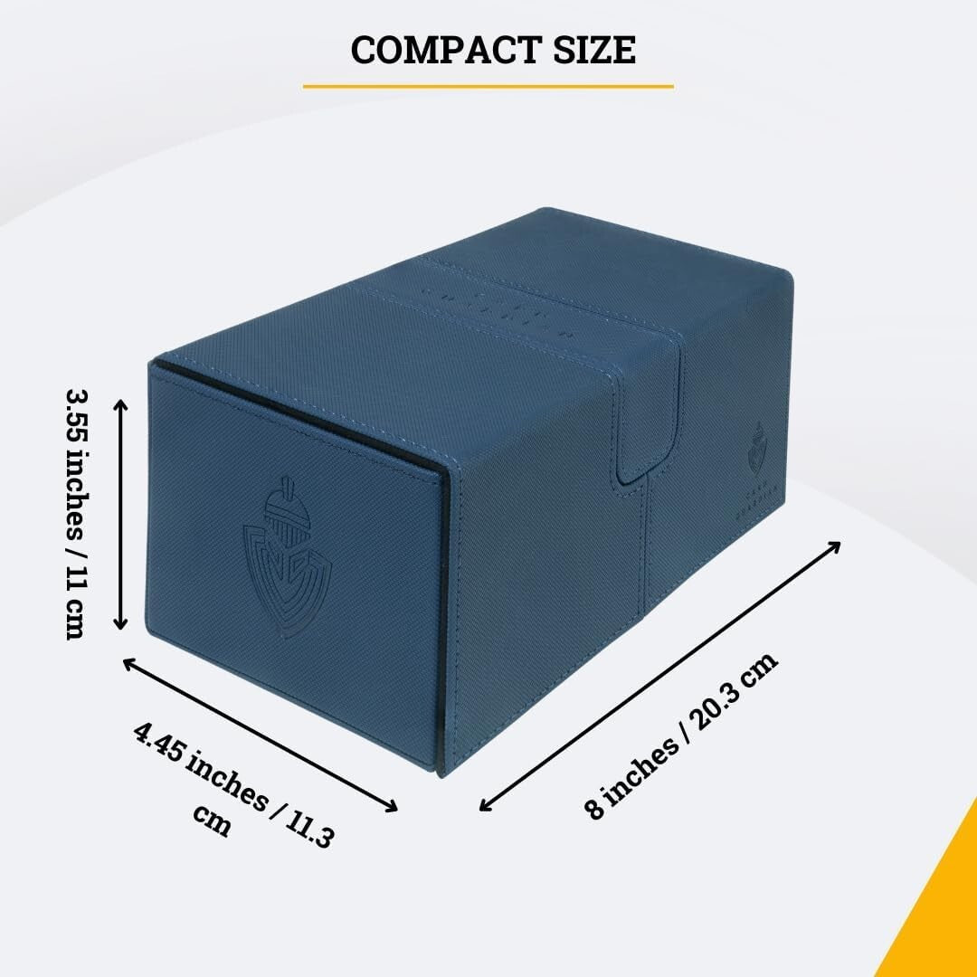 Elegant Blue Card Case - Premium Storage for Magic the Gathering & More