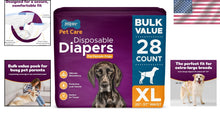 Load image into Gallery viewer, Leakproof X-Large Doggie Diapers for Female Dogs | 28 Count Heat &amp; Incontinence
