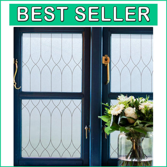 Dynamic Static Cling Window Film with Moroccan Design - Easy Install Solution