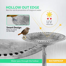 Load image into Gallery viewer, Space-Saving 28-Inch Bird Bath for Gardens – Durable, Lightweight, and Elegant