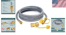 Load image into Gallery viewer, Safe &amp; Reliable 12ft Natural Gas Hose with Low Pressure Performance for Grills
