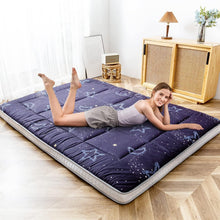 Load image into Gallery viewer, Quilted Twin Floor Mattress in Moon and Star Design - Ideal for Guests &amp; Camping