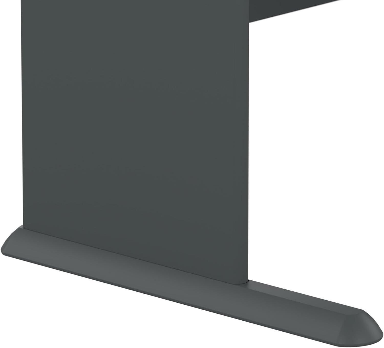 Bush 72W Executive Desk with Wire Management - Slate & White Spectrum Elegance