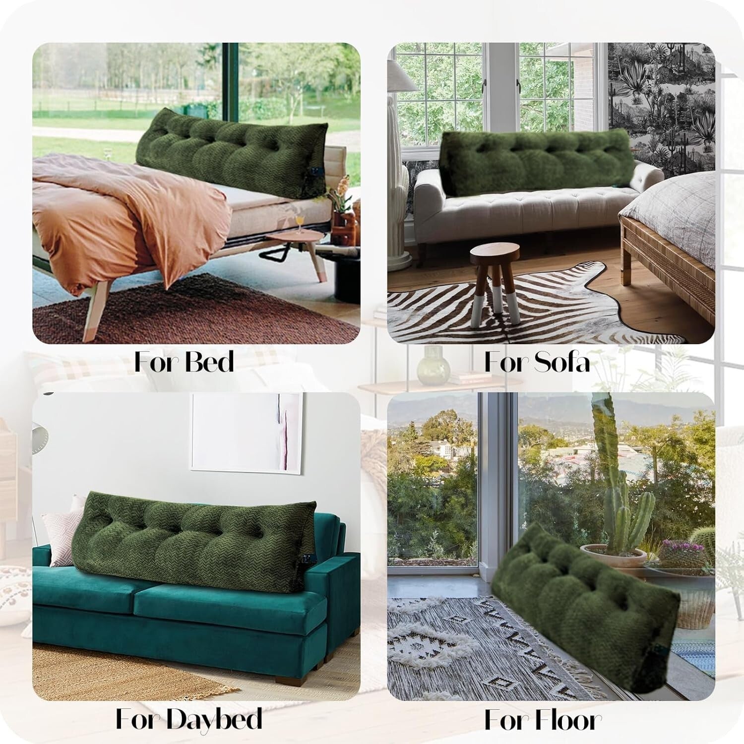 Queen Size Wedge Backrest Pillow - Ergonomic Support for Reading and Relaxation