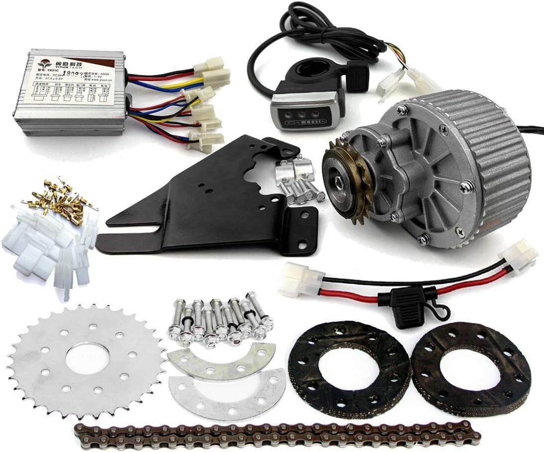 Urban Electric Bicycle Conversion Kit - 450W Left Drive with Freewheel Design