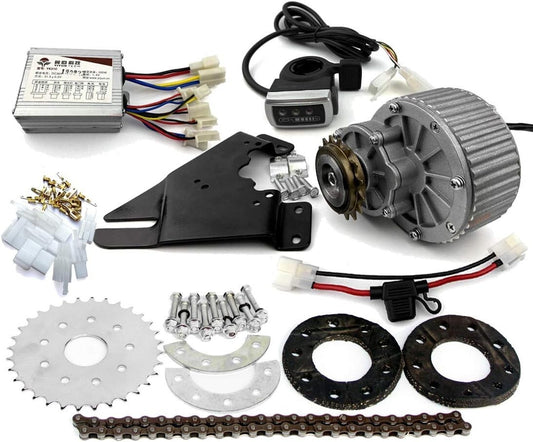 Urban Electric Bicycle Conversion Kit - 450W Left Drive with Freewheel Design