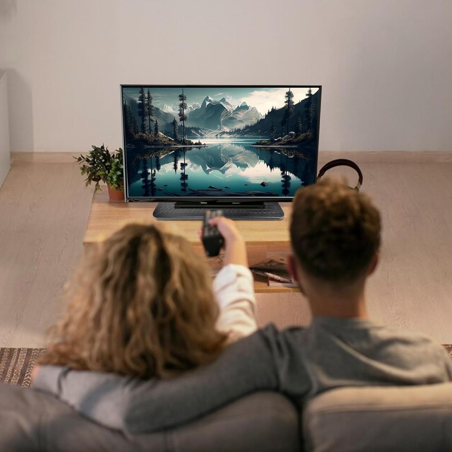 Durable 21-Inch TV Swivel Base with Steel Ball Bearings - Glare-Free Viewing