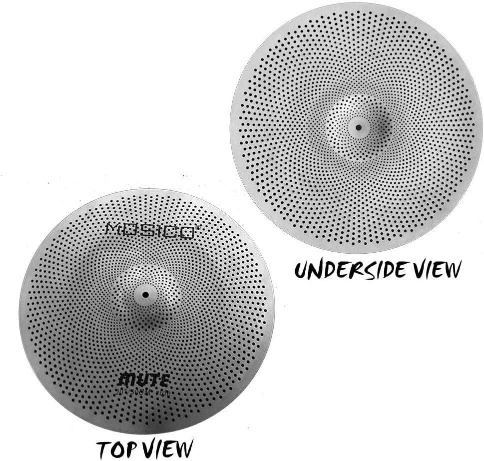 5-Piece Low Volume Cymbal Set: Perfect 14" Hi-Hats & 20" Ride - Quiet Practice