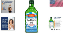 Load image into Gallery viewer, Sustainably Sourced Cod Liver Oil, 500 ml - 1100 mg Omega-3s for Immune Support