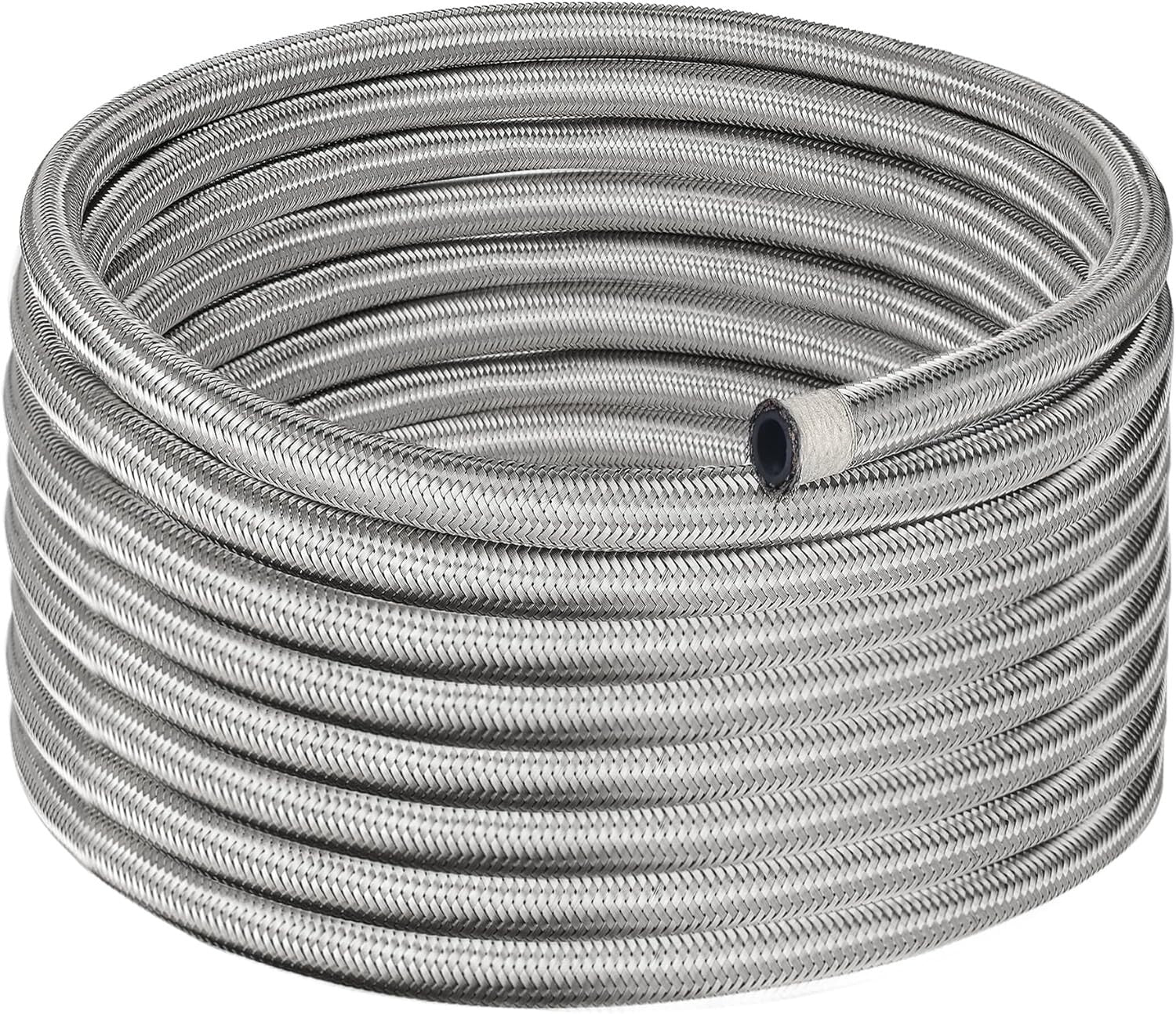Versatile 10FT 10AN Braided Hose for Fuel, Oil, and Hydraulic Fluid Applications