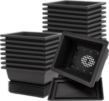 Load image into Gallery viewer, Lightweight 9-Inch Bonsai Pots with Tray - Perfect for Herbs &amp; Miniature Plants