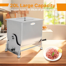 Load image into Gallery viewer, Hakka 30lb Manual Meat Mixer - Stainless Steel Tilt Tank for Effortless Mixing