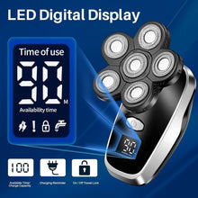 Load image into Gallery viewer, Waterproof Cordless Head Razor with Multiple Attachments for Total Grooming