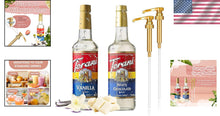 Load image into Gallery viewer, Rich Vanilla &amp; White Chocolate Syrup with Convenient Dispenser Pumps - 50.80 Oz