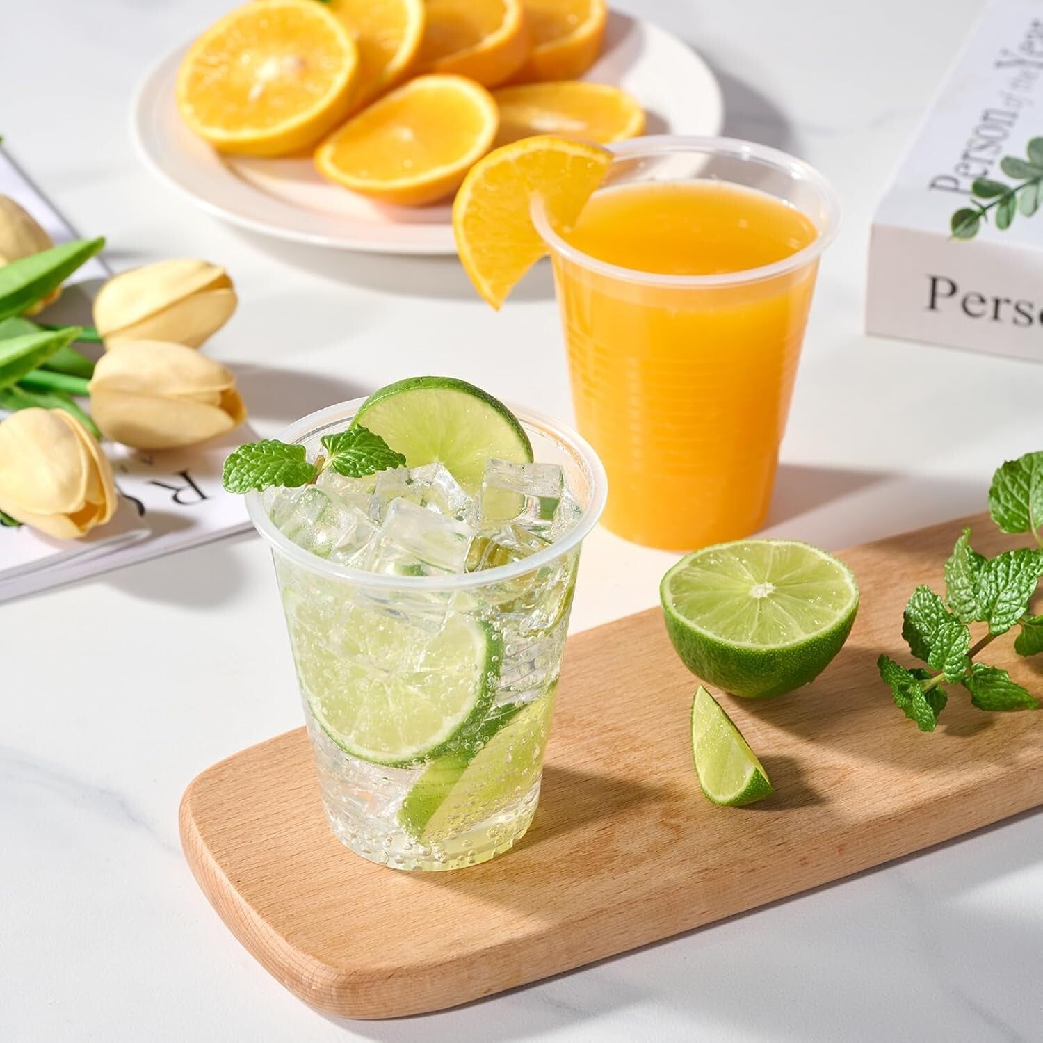 12 OZ BPA-Free Clear Plastic Cups - 2000 Pack for Effortless Party Serving