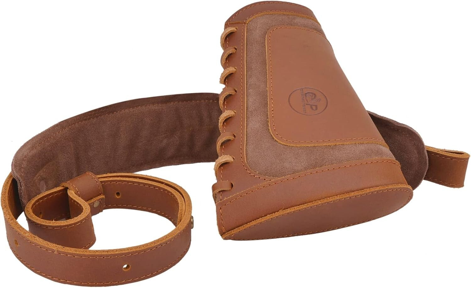 Ergonomic Leather Buttstock with Adjustable Rifle Sling for .30-30 & Beyond