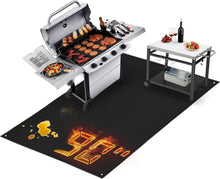 Load image into Gallery viewer, Fireproof and Easy-Clean 90x48 in Grill Mat - Perfect for Outdoor Grilling