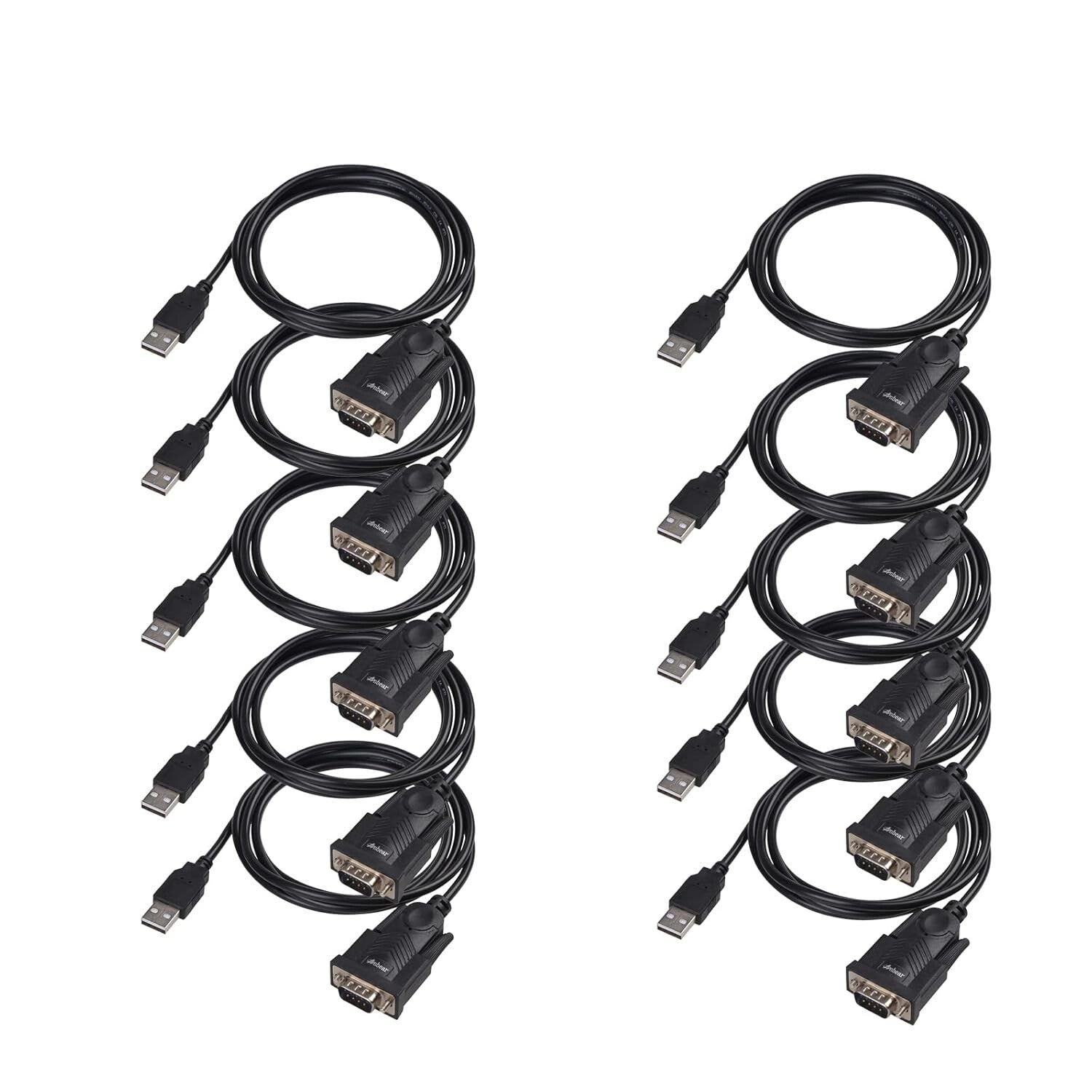 5FT USB 2.0 to RS-232 Cable - Connect Serial Devices Easily Across Platforms