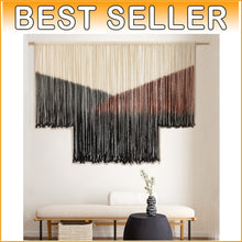 Load image into Gallery viewer, Stylish Tie-Dye Macrame Wall Hanging - Large 59''W x 35''L for Dreamy Interiors