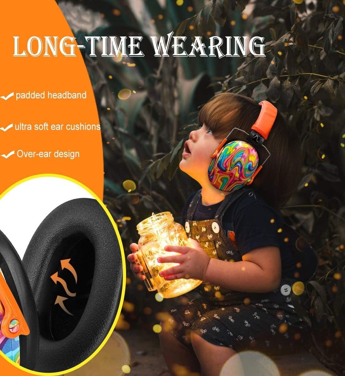 Adjustable Hearing Protection Earmuffs for Kids - Durable & Lightweight Design