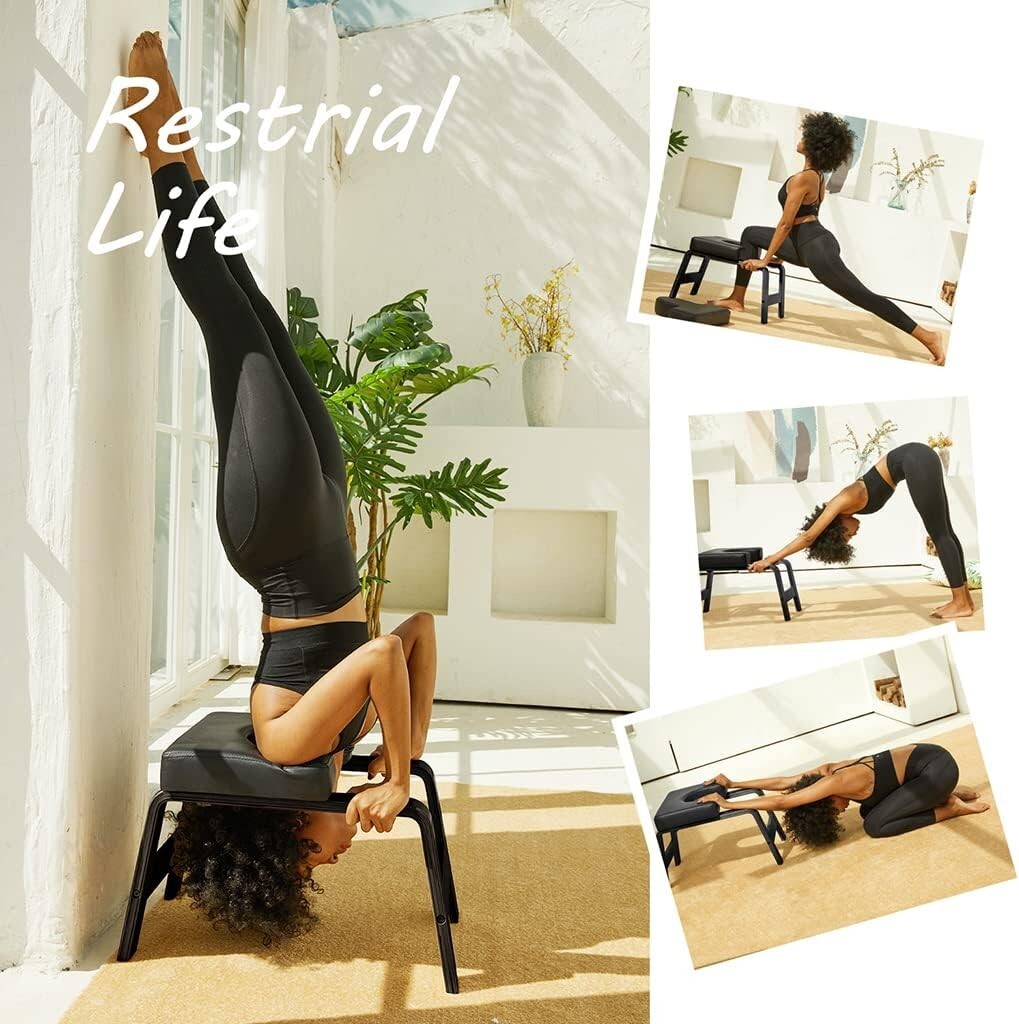 Multi-Color Yoga Headstand Chair with Non-Slip Pads for Beginners and Experts