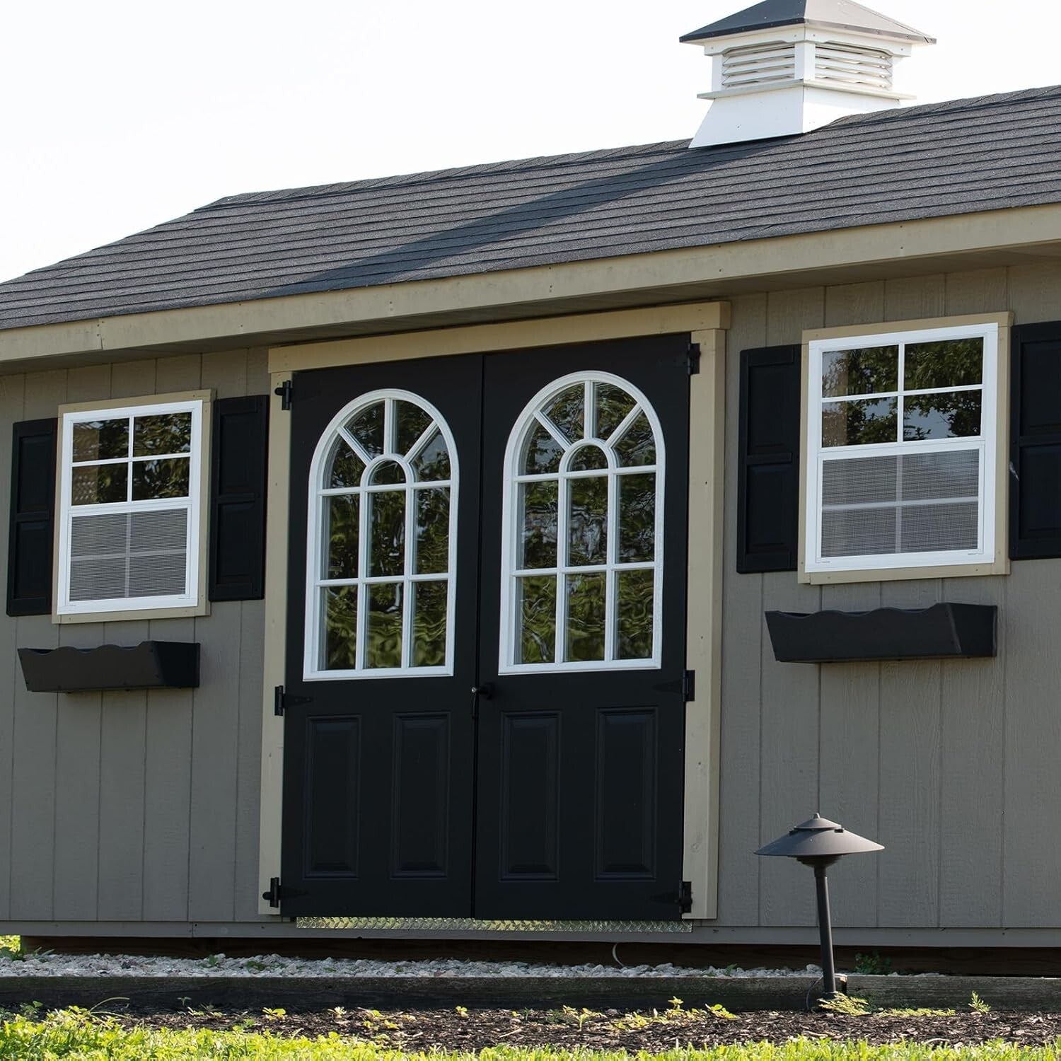 Durable 18'' x 23'' Flush Mount Shed Windows - Aluminum Frame & Removable Screen