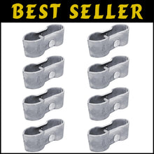 Load image into Gallery viewer, 8 Classic Chain Link Fence Panel Clamps for 1-5/8" Pipe Frames - Galvanized