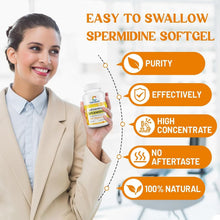 Load image into Gallery viewer, High-Potency 30mg Liposomal Spermidine Supplement - 99% Absorption, 180 Softgels