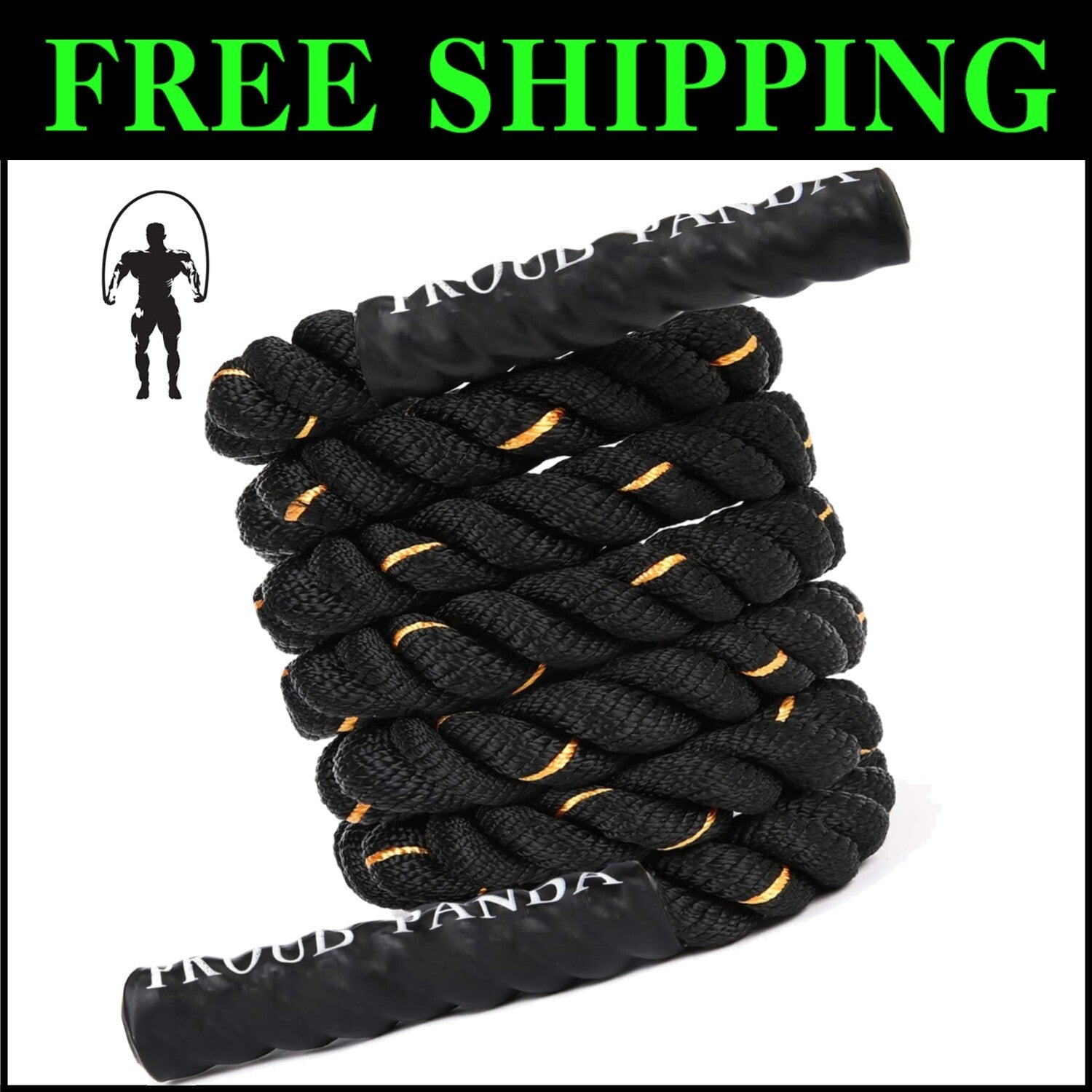 Durable Weighted Skipping Rope 5.4LB | Perfect for Cardio and Strength Training