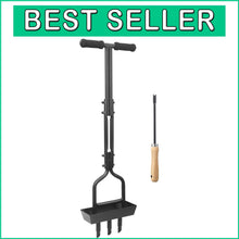 Load image into Gallery viewer, Ergonomic Lawn Aerator with Storage Tray &amp; Cleaning Tool for Effortless Use